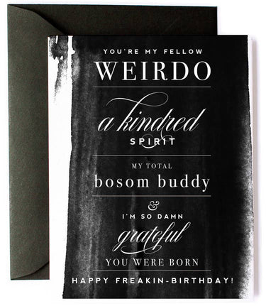 Bosom Buddy Funny Birthday Card - Witty Greeting Card
